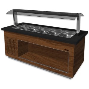SARO Heißes Buffet  Modell Premium Line SB-H130 braun/schwarz