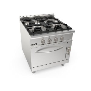 SARO Gasherd +Elektroofen  4 Brenner Modell LQ / CUG4NE