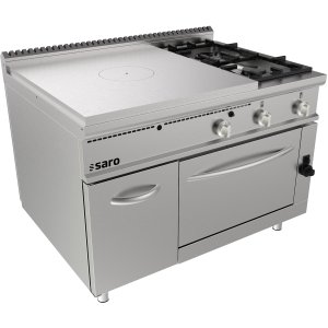SARO Glühplattenherd Gasofen+ 2 Brenner +Tür Modell LQ / TPG6LO