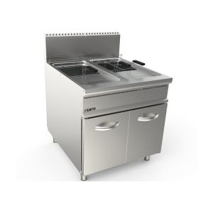 SARO Gasfritteuse 2 x 22 L Modell LQ / FLG2V22