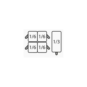 SARO Nudelkorbset 4 x 1/6 + 1 x 1/3