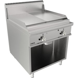 SARO Gasgriddleplatte 800mm breit Standgerät 1/2+1/2 Modell LQ / FTG4BAM