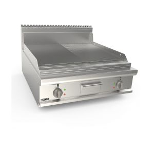 SARO Elektrogriddleplatte 800mm breit Tisch 1/2+1/2 Modell LQ / FTE4BBM