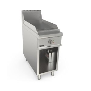 SARO Elektrogriddleplatte 400mm breit Stand glatt Modell LQ / FTE2BAL