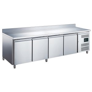 SARO Kühltisch mit 4 Türen und Aufkantung, Modell EGN 4200 TN