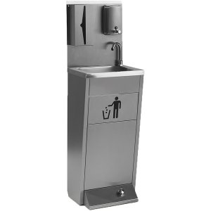 SARO Autonomes Handwaschbecken m. Fußbedienung; fahrbar