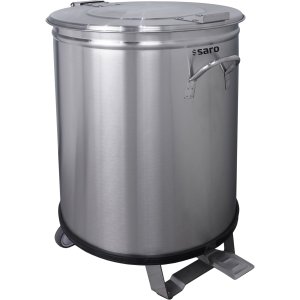 SARO Mülleimer 50 L mit Fußpedal und Softclosedeckel Modell MPS 50