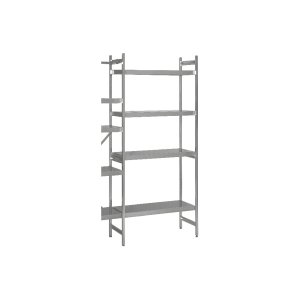 SARO Anbauregal 775 x 400 x 1800mm 4 glatte Böden