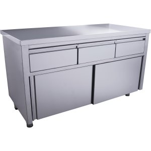 SARO Schiebetürenschrank mit 3 Schubladen, 1400X700mm