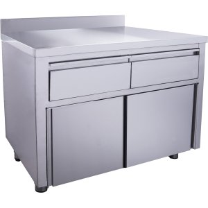 SARO Schiebetürenschrank mit 2 Schubladen und Aufkantung, 1200X700mm