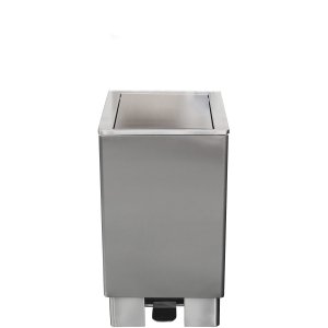 SARO Edelstahlmülleimer 60 Liter,  Modell Apollo
