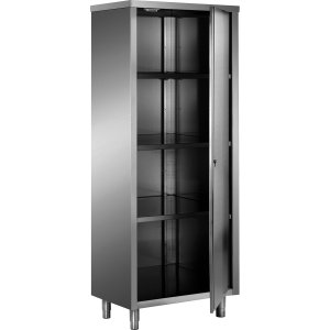 SARO Edelstahl-Lagerschrank mit 1 Flügeltür, 500x600 mm, AISI 430