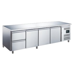 ZORRO Kühltisch ZGN 4110 TN | 3 Türen / 2 Schubladen | 2230x700mm | 1/1 GN