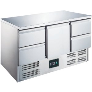 ZORRO Kühltisch ZS 903 4D | 1 Tür / 4 Schubladen | 1365x700mm | 1/1 GN