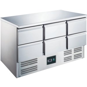 ZORRO Kühltisch ZS 903 6D | 6 Schubladen | 1365x700mm | 1/1 GN